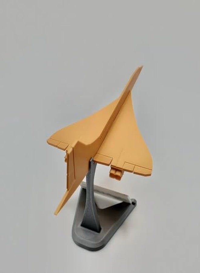 3D Craft Concorde Supersonic Aircraft Display Model, Gold Color, Desktop Stand Included - Image 4
